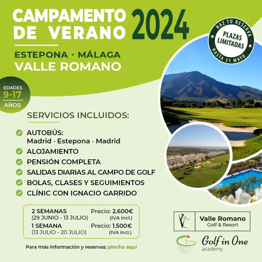 Campamento de Verano 2024 para Jóvenes Golfistas